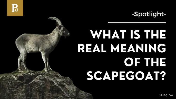 Why the Blame Game Fails: What Does Scapegoat Really Mean and Why We Still Need Victims