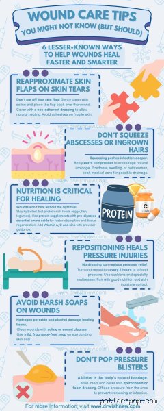 What should you not clean a wound with?